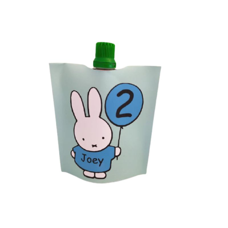 Knijpfruit met wikkel Nijntje blauw